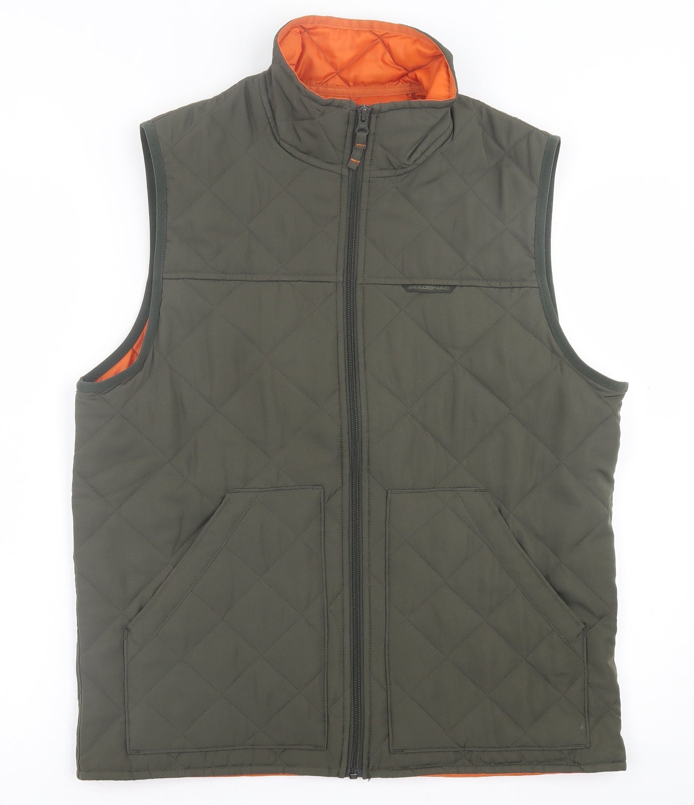 DECATHLON Mens Green   Gilet Jacket Size L  Zip