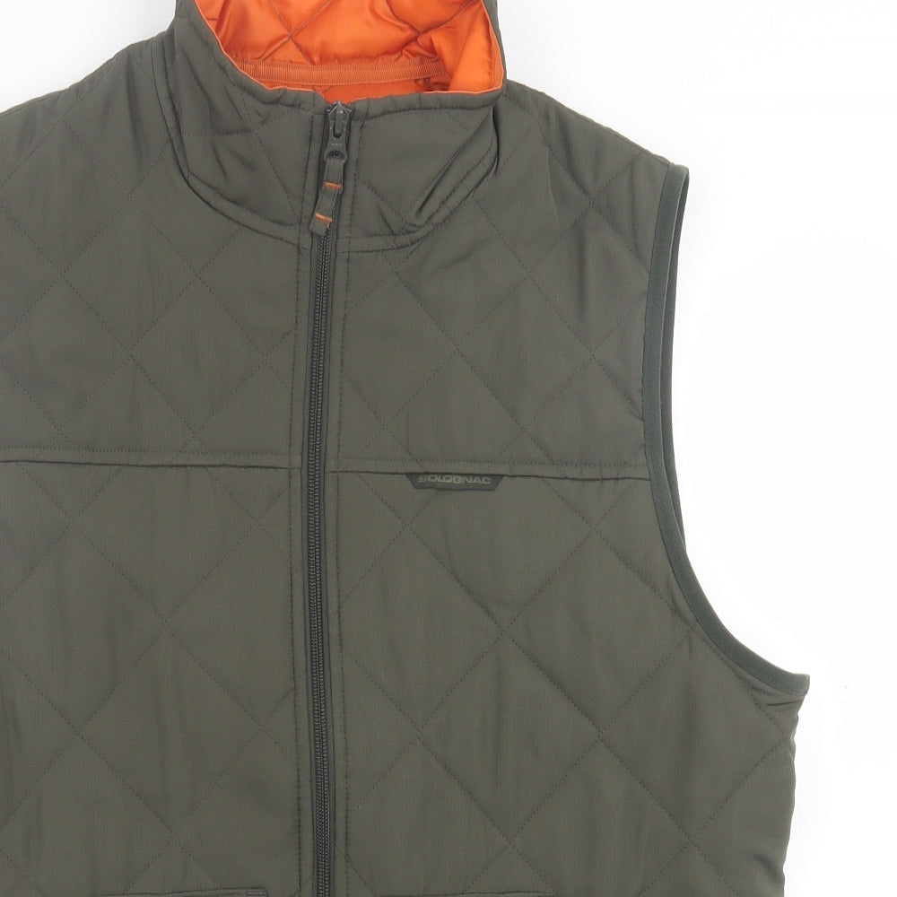 DECATHLON Mens Green   Gilet Jacket Size L  Zip