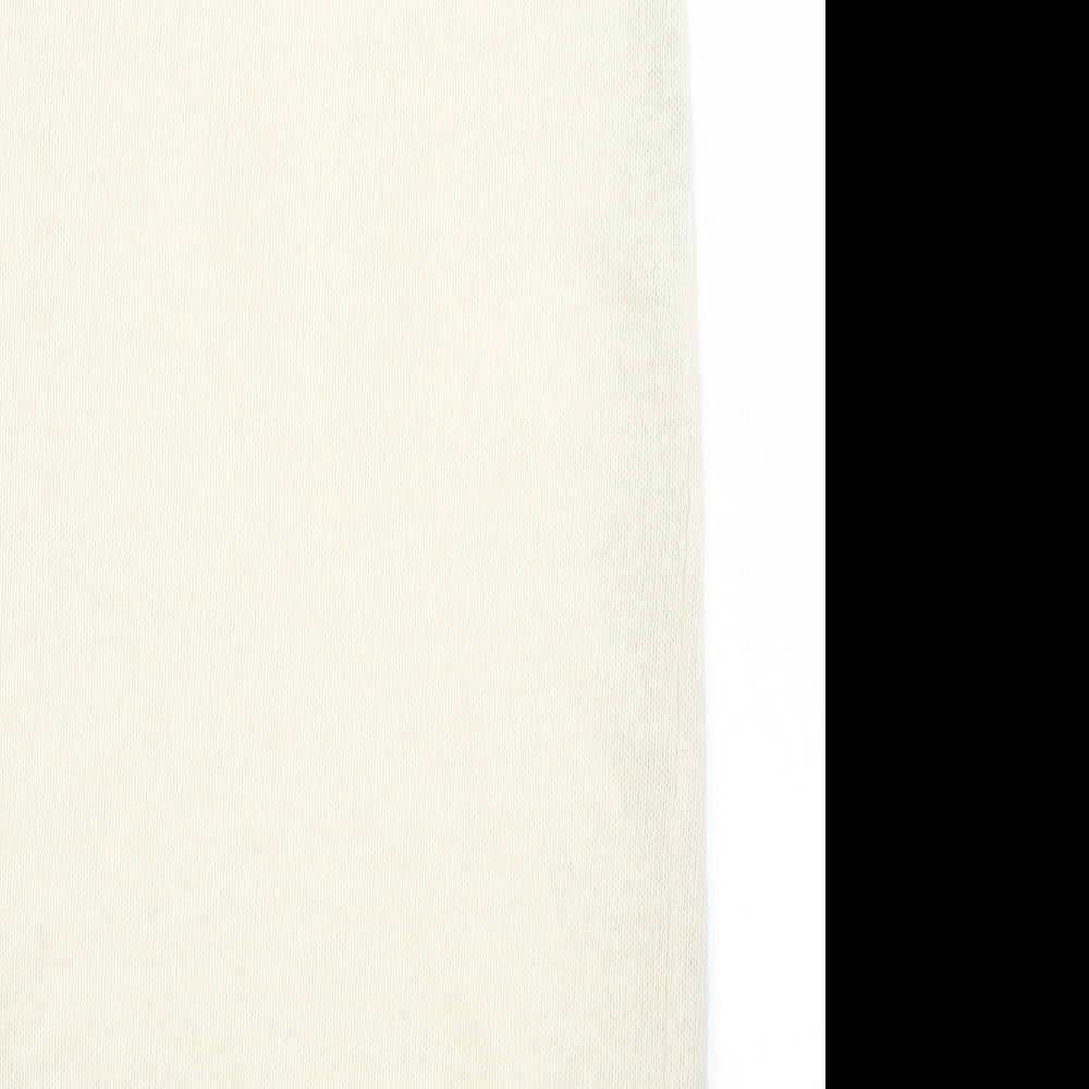 House of Fraser Womens Ivory  Wool A-Line Skirt Size M