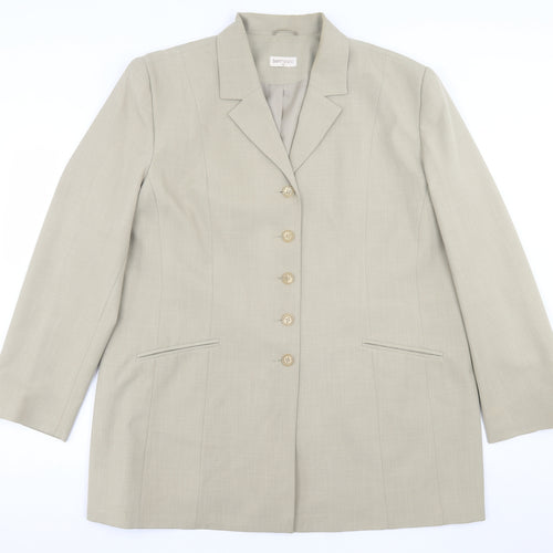 bonmarch Womens Beige   Jacket Blazer Size 22  Button