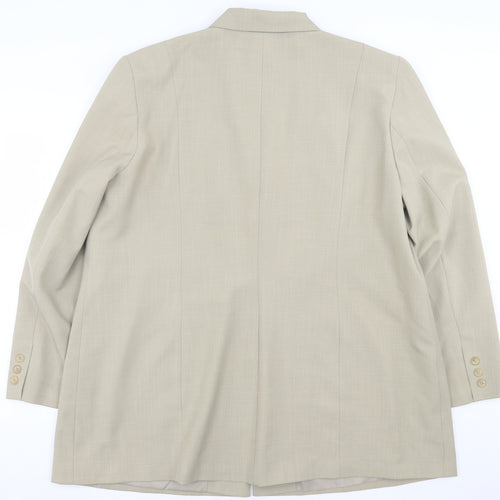 bonmarch Womens Beige   Jacket Blazer Size 22  Button