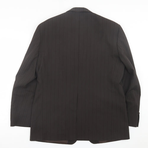 NEXT Mens Brown Striped Wool Jacket Suit Jacket Size 42