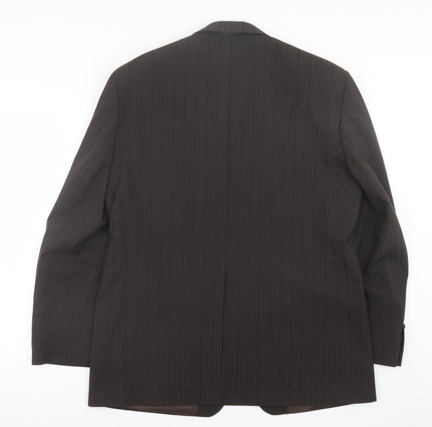NEXT Mens Brown Striped Wool Jacket Suit Jacket Size 42