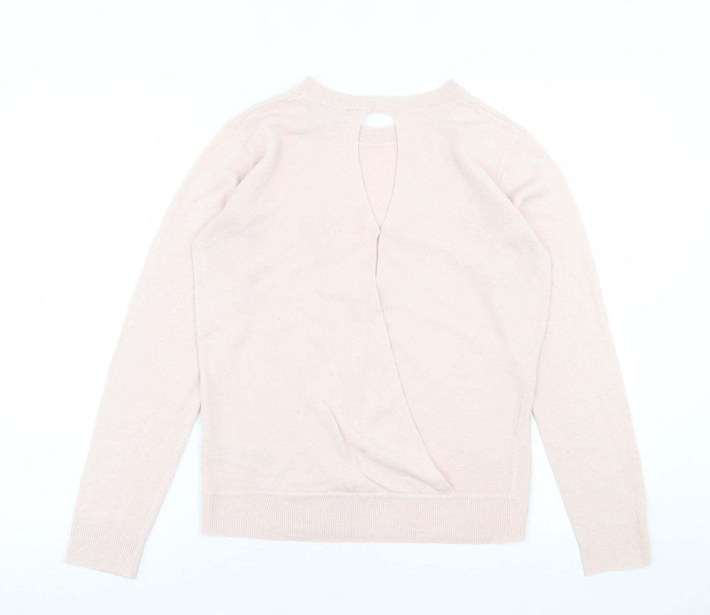 Dorothy Perkins Womens Pink Crew Neck  Acrylic Pullover Jumper Size 10