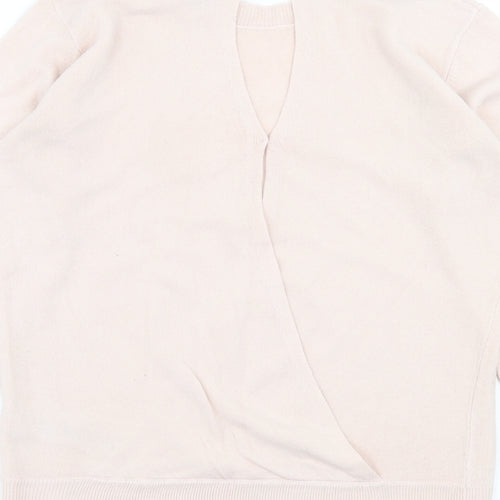Dorothy Perkins Womens Pink Crew Neck  Acrylic Pullover Jumper Size 10