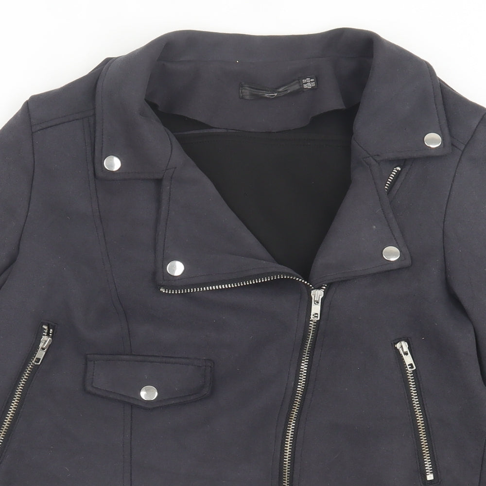 Missguided Womens Grey   Jacket  Size 12  Zip