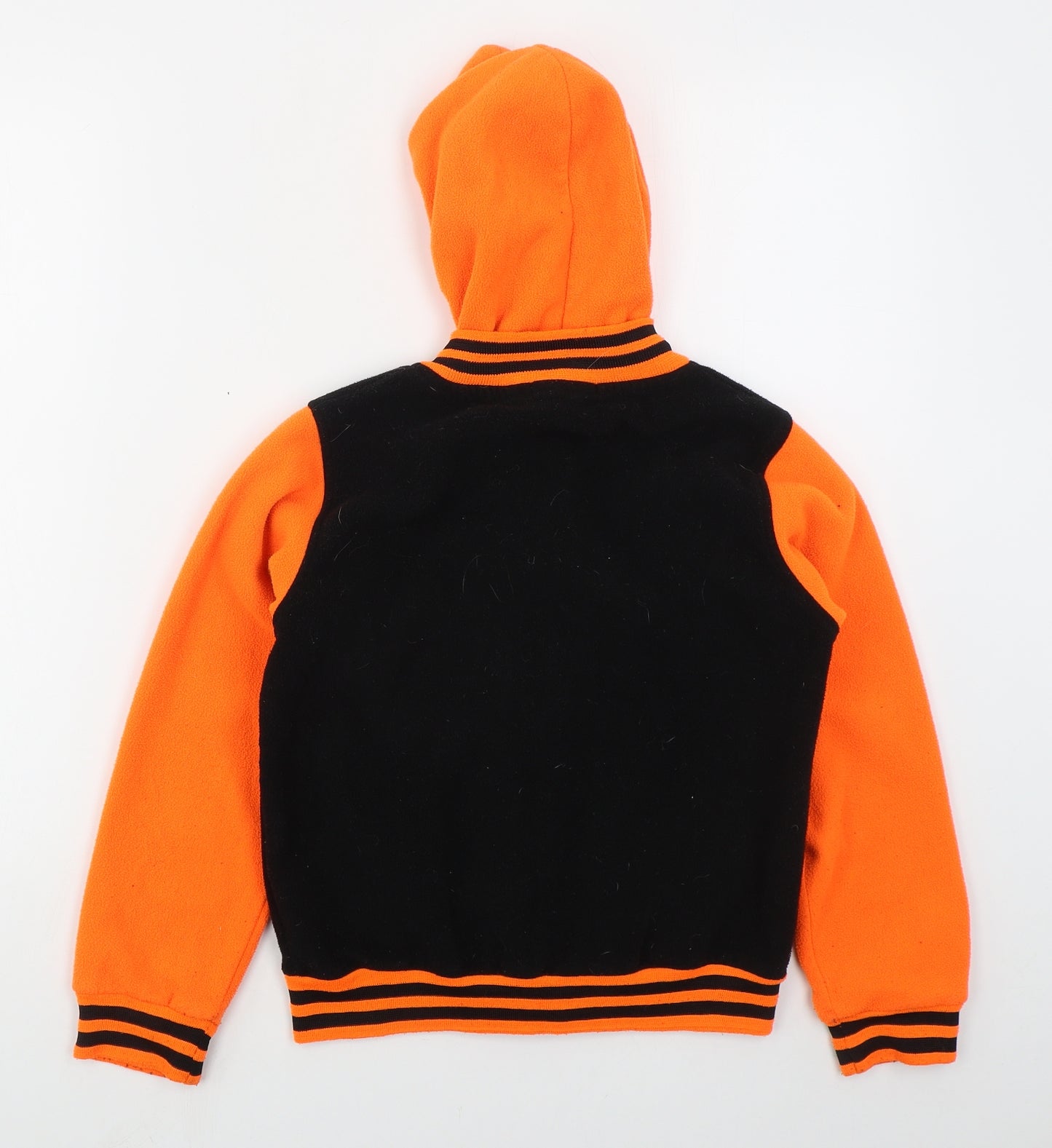 Boogy London Girls Orange Striped Polyester Cardigan Hoodie Size 11-12 Years  Button - NYC