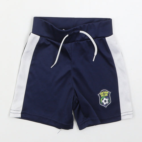 Dunnes Boys Blue  Polyester Sweat Shorts Size 3 Years  Regular Drawstring - Northern Island