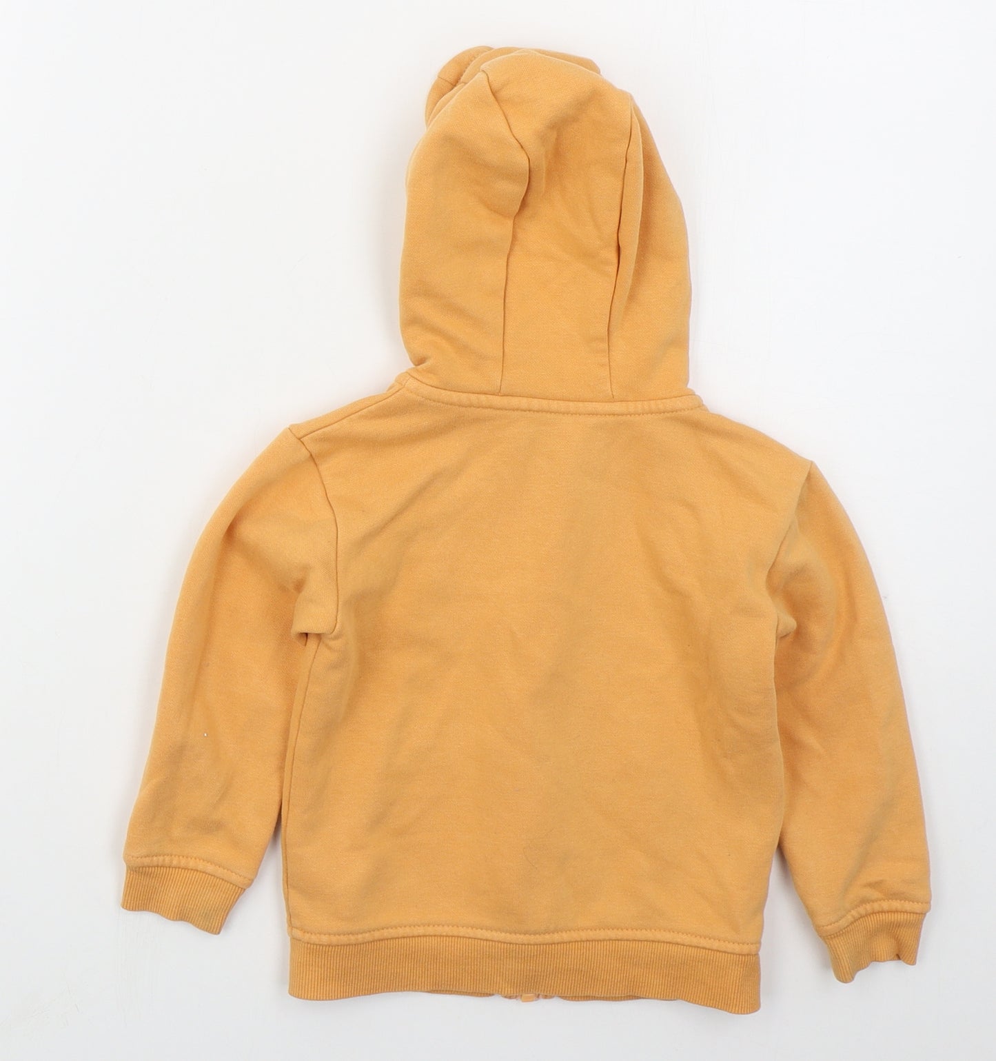 Dunnes Boys Orange  Cotton Full Zip Hoodie Size 2-3 Years  Zip