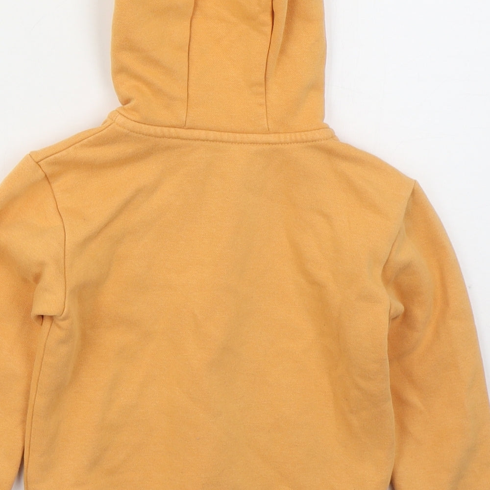 Dunnes Boys Orange  Cotton Full Zip Hoodie Size 2-3 Years  Zip