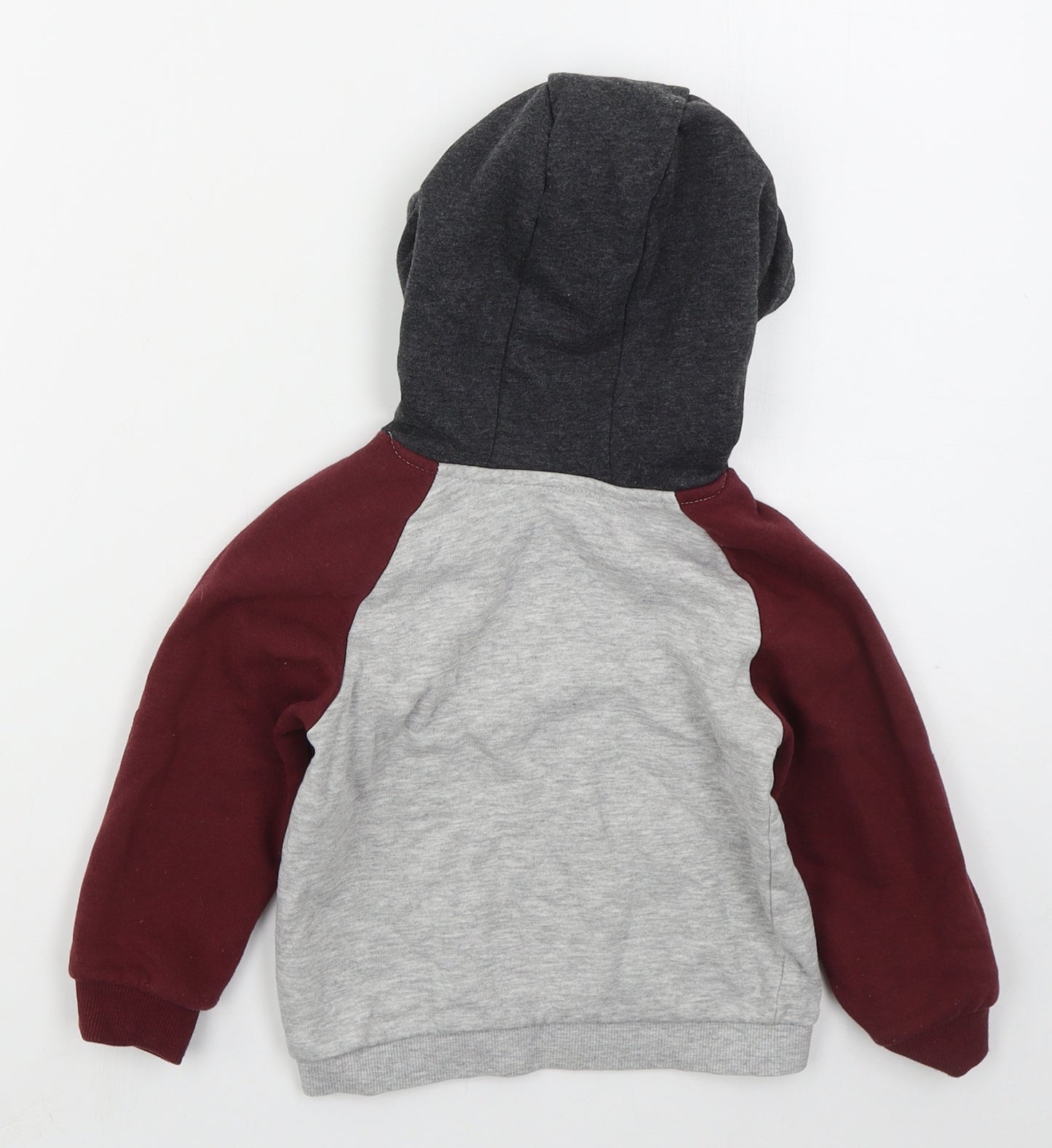 Matalan Boys Grey  Cotton Pullover Hoodie Size 2-3 Years  Pullover - Being Cool Runs In The Family