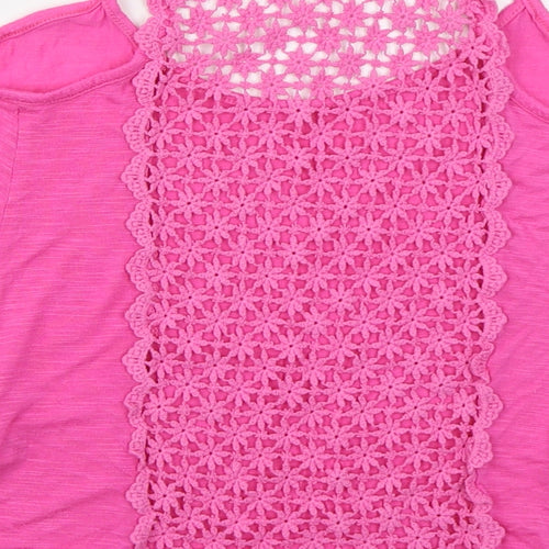 Atmosphere Womens Pink  Viscose Basic Tank Size 6 V-Neck