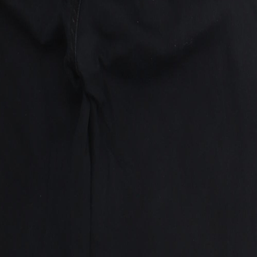 Dunnes Womens Black  Cotton Straight Jeans Size 16 L27 in Regular Button