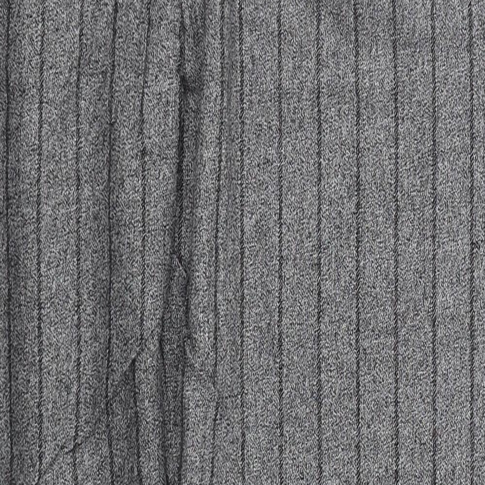 Primark Mens Grey Striped Cotton Trousers  Size XL L30 in Regular Drawstring - Pyjama Pants