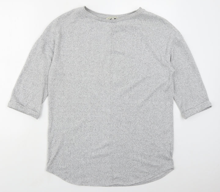 F&F Womens Grey Viscose Pullover Sweatshirt Size 12 Pullover