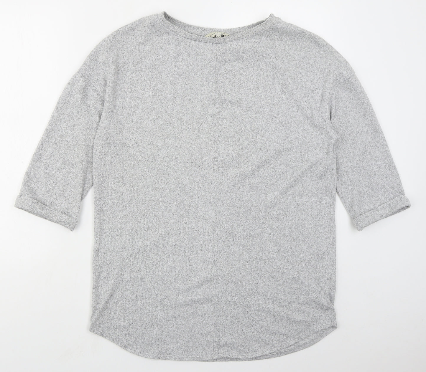 F&F Womens Grey  Viscose Pullover Sweatshirt Size 12  Pullover