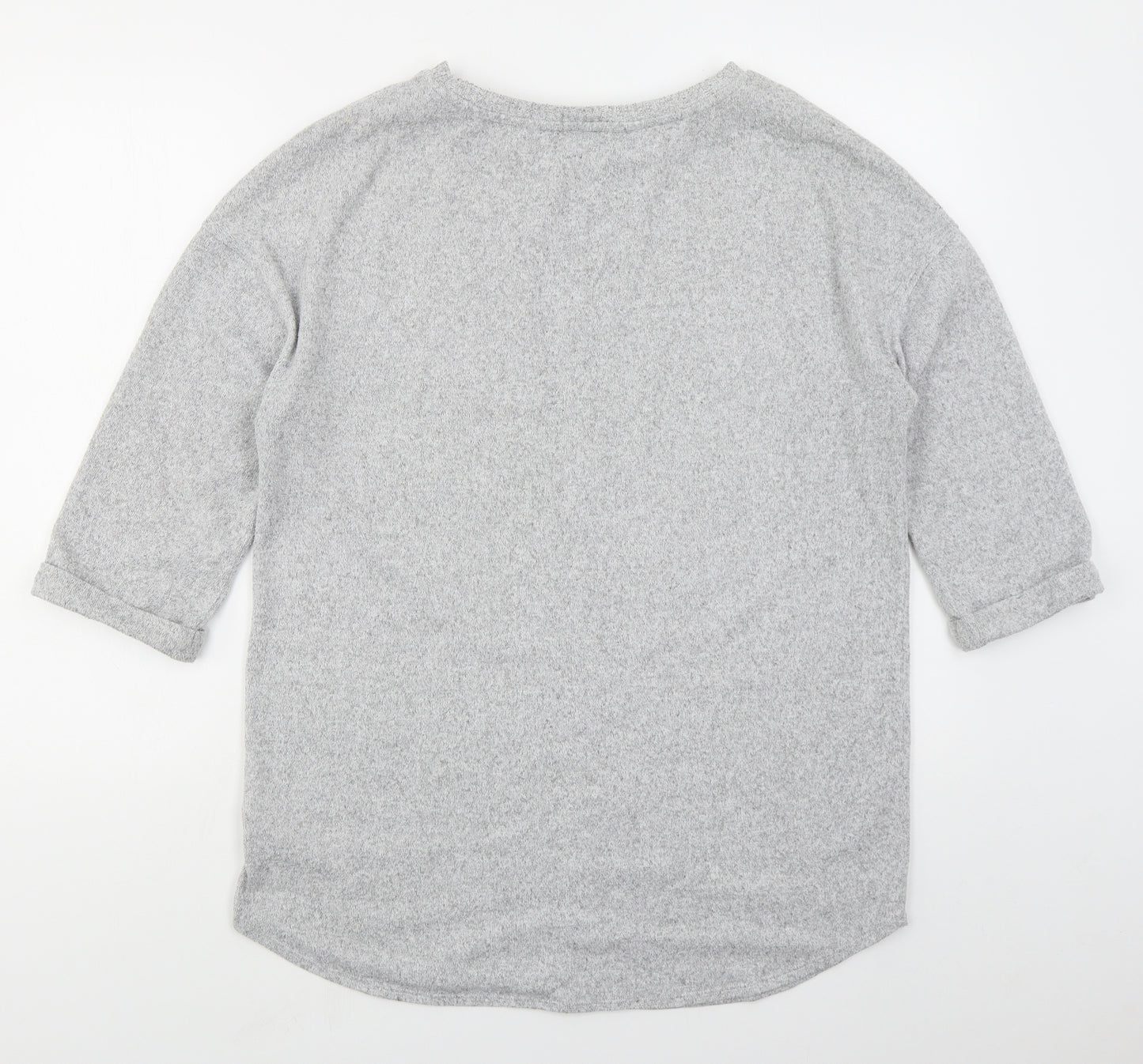 F&F Womens Grey  Viscose Pullover Sweatshirt Size 12  Pullover