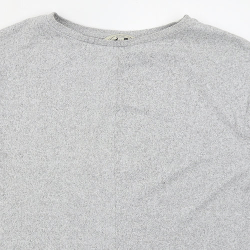 F&F Womens Grey  Viscose Pullover Sweatshirt Size 12  Pullover