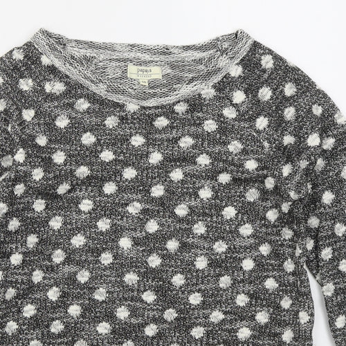 Matalan Womens Grey Polka Dot Polyester Pullover Sweatshirt Size 10  Pullover