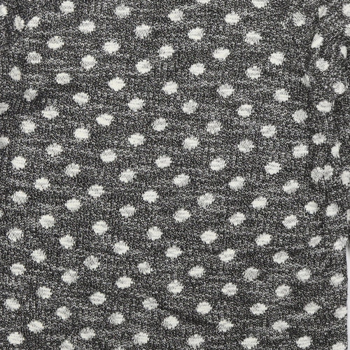 Matalan Womens Grey Polka Dot Polyester Pullover Sweatshirt Size 10  Pullover