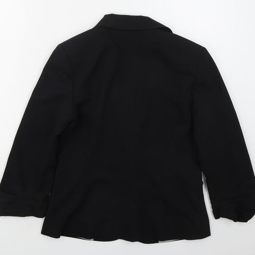 Atmosphere Womens Black  Polyester Jacket Suit Jacket Size 10