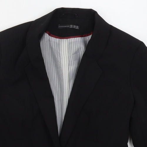Atmosphere Womens Black  Polyester Jacket Suit Jacket Size 10