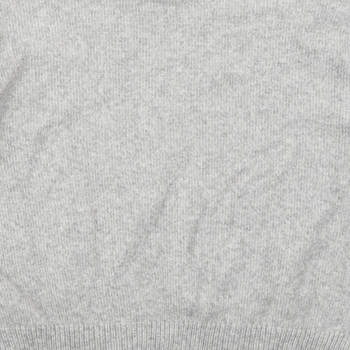 Marks and Spencer Womens Grey Mock Neck  Polyester Pullover Jumper Size S