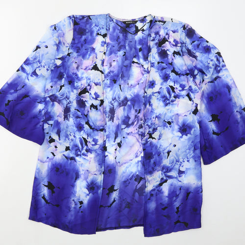 Roman Womens Blue Floral  Jacket  Size 10