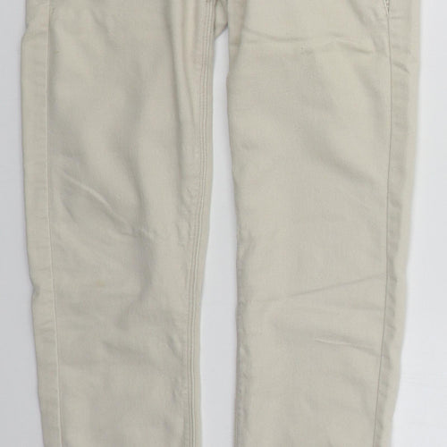 Denim Co Womens Beige  Cotton Skinny Jeans Size 10 L29 in Regular Button