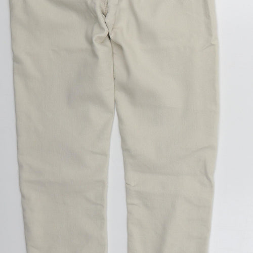 Denim Co Womens Beige  Cotton Skinny Jeans Size 10 L29 in Regular Button