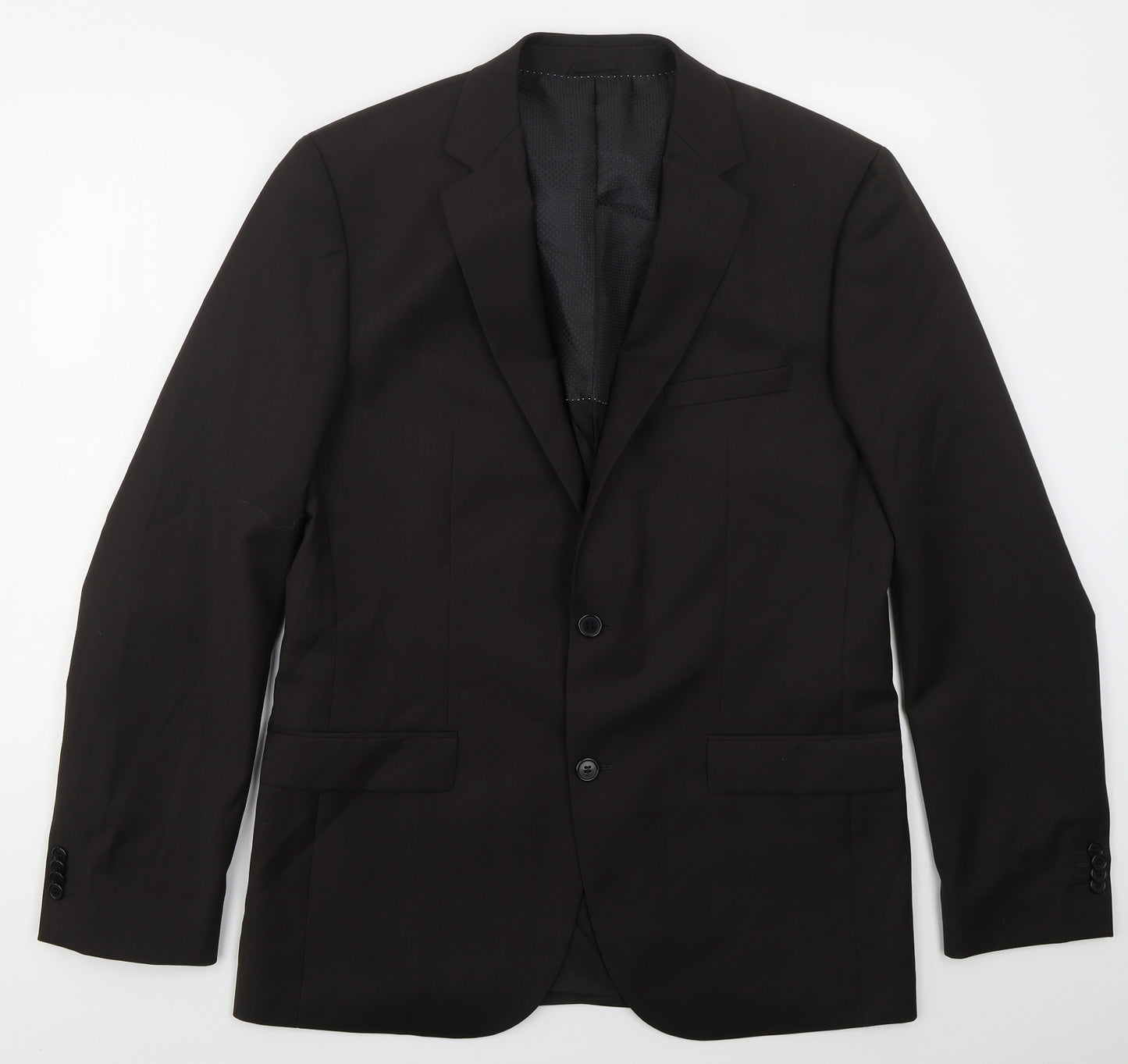 Esprit Mens Brown  Viscose Jacket Suit Jacket Size 42