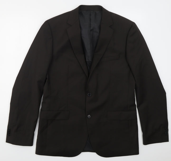 Esprit Mens Brown  Viscose Jacket Suit Jacket Size 42