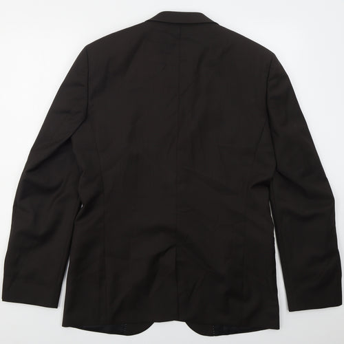 Esprit Mens Brown  Viscose Jacket Suit Jacket Size 42