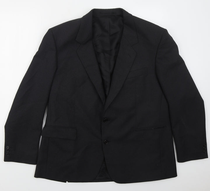 Alpha & Plus Mens Grey Acetate Jacket Suit Jacket Size 46
