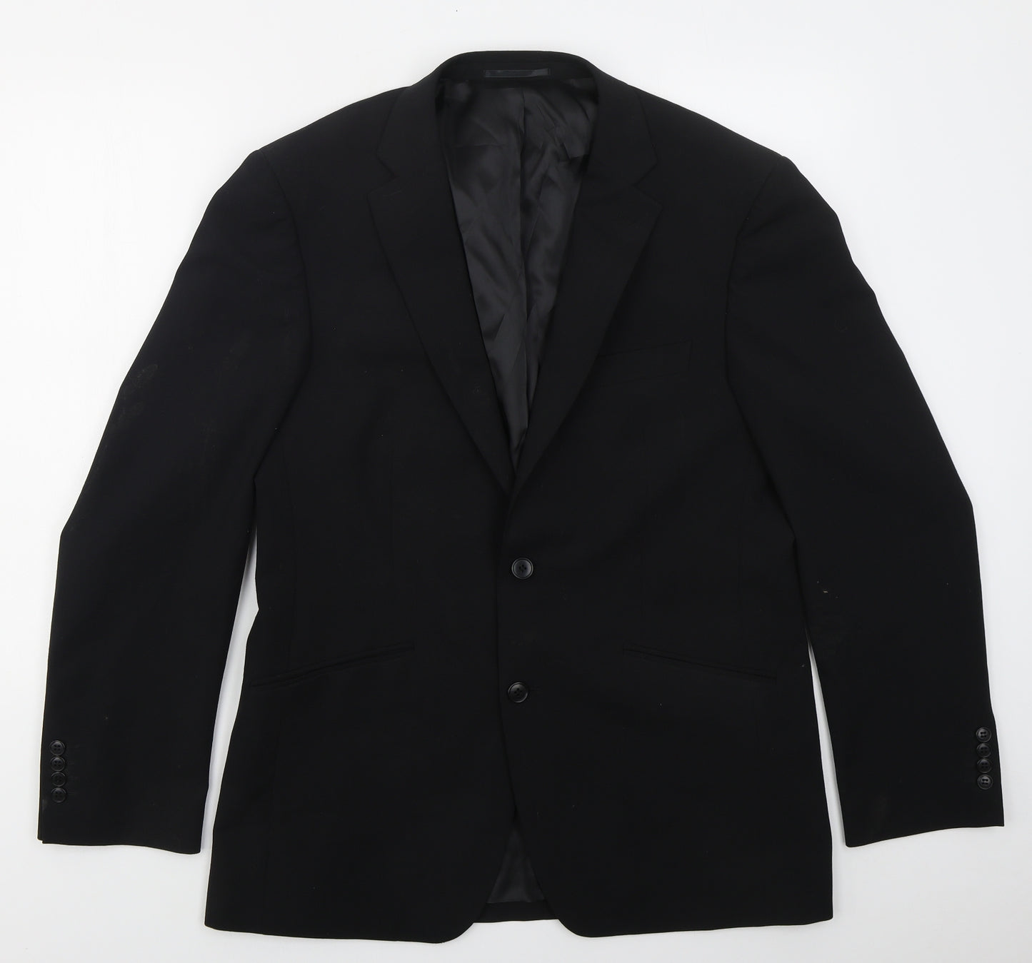 Daniel Grahame Mens Black  Polyester Jacket Suit Jacket Size 40