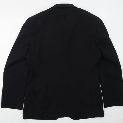 Daniel Grahame Mens Black  Polyester Jacket Suit Jacket Size 40
