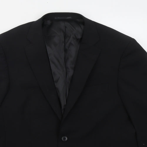 Daniel Grahame Mens Black  Polyester Jacket Suit Jacket Size 40