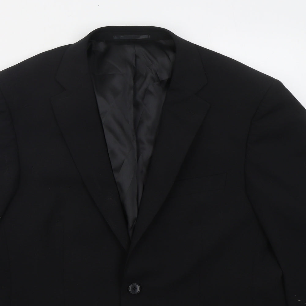 Daniel Grahame Mens Black  Polyester Jacket Suit Jacket Size 40