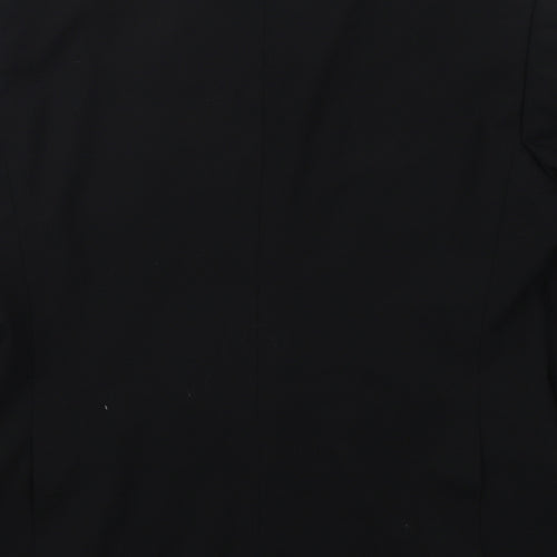 Daniel Grahame Mens Black  Polyester Jacket Suit Jacket Size 40