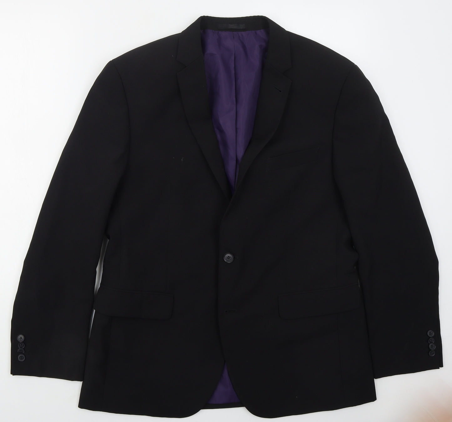 Taylor & Wright Mens Black  Polyester Jacket Suit Jacket Size 42