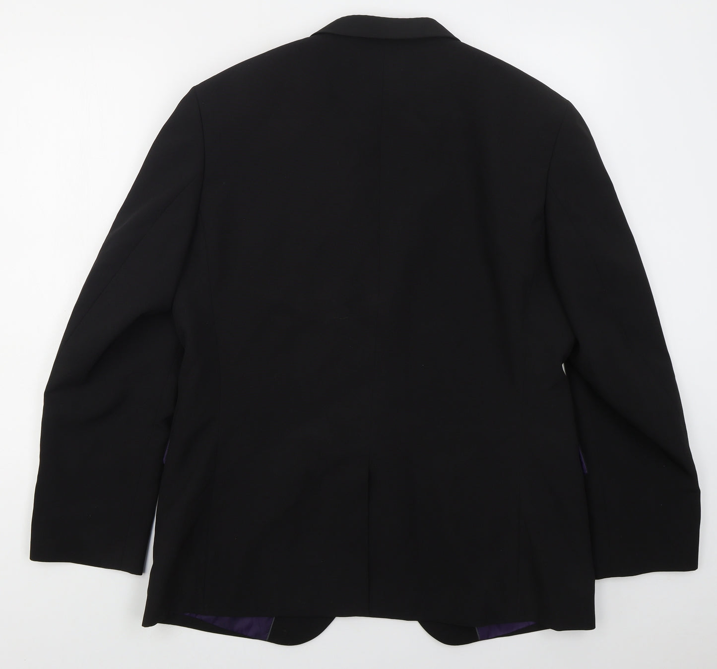 Taylor & Wright Mens Black  Polyester Jacket Suit Jacket Size 42