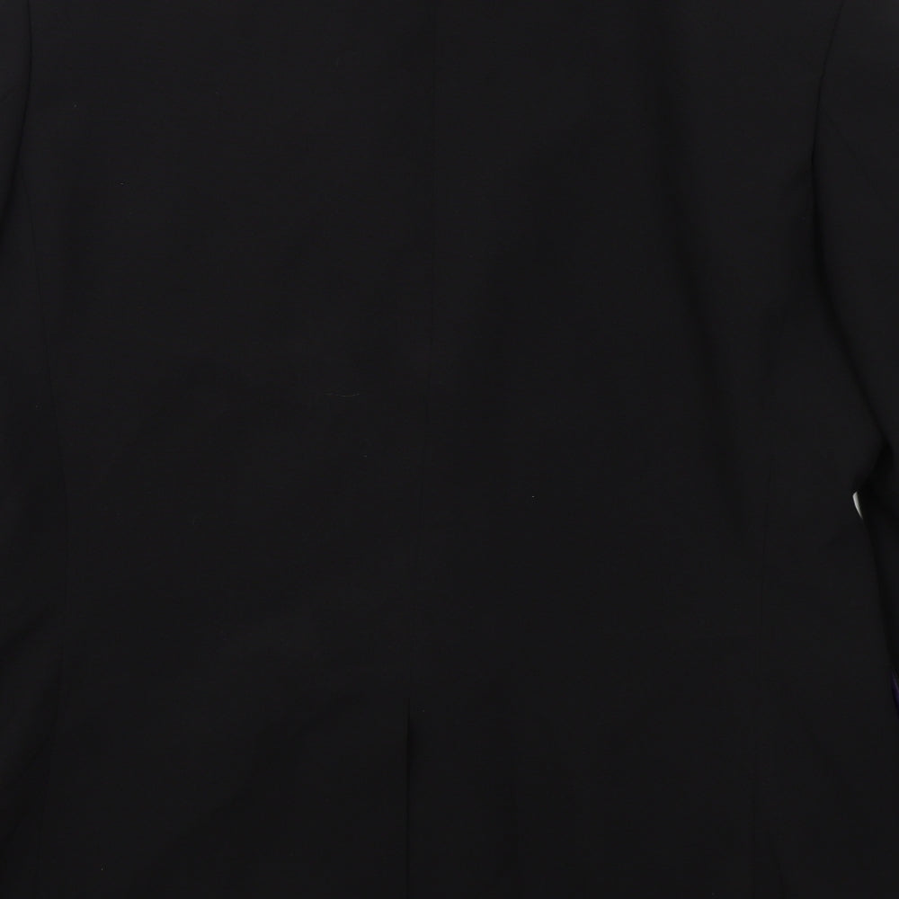 Taylor & Wright Mens Black  Polyester Jacket Suit Jacket Size 42