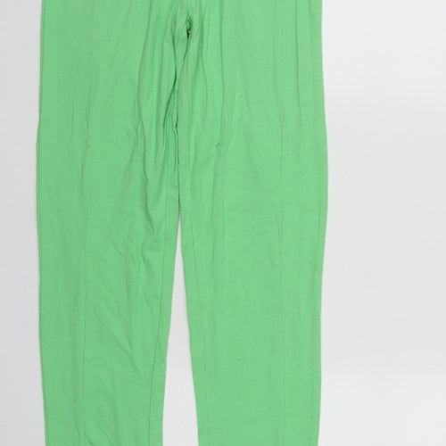 Missguided Womens Green  Cotton Jegging Trousers Size 8 L33 in Regular