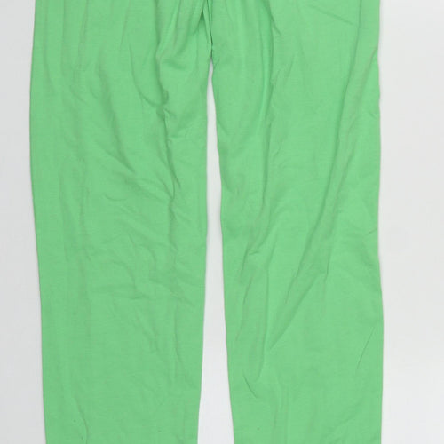 Missguided Womens Green  Cotton Jegging Trousers Size 8 L33 in Regular