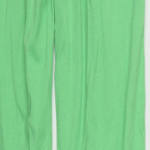 Missguided Womens Green  Cotton Jegging Trousers Size 8 L33 in Regular