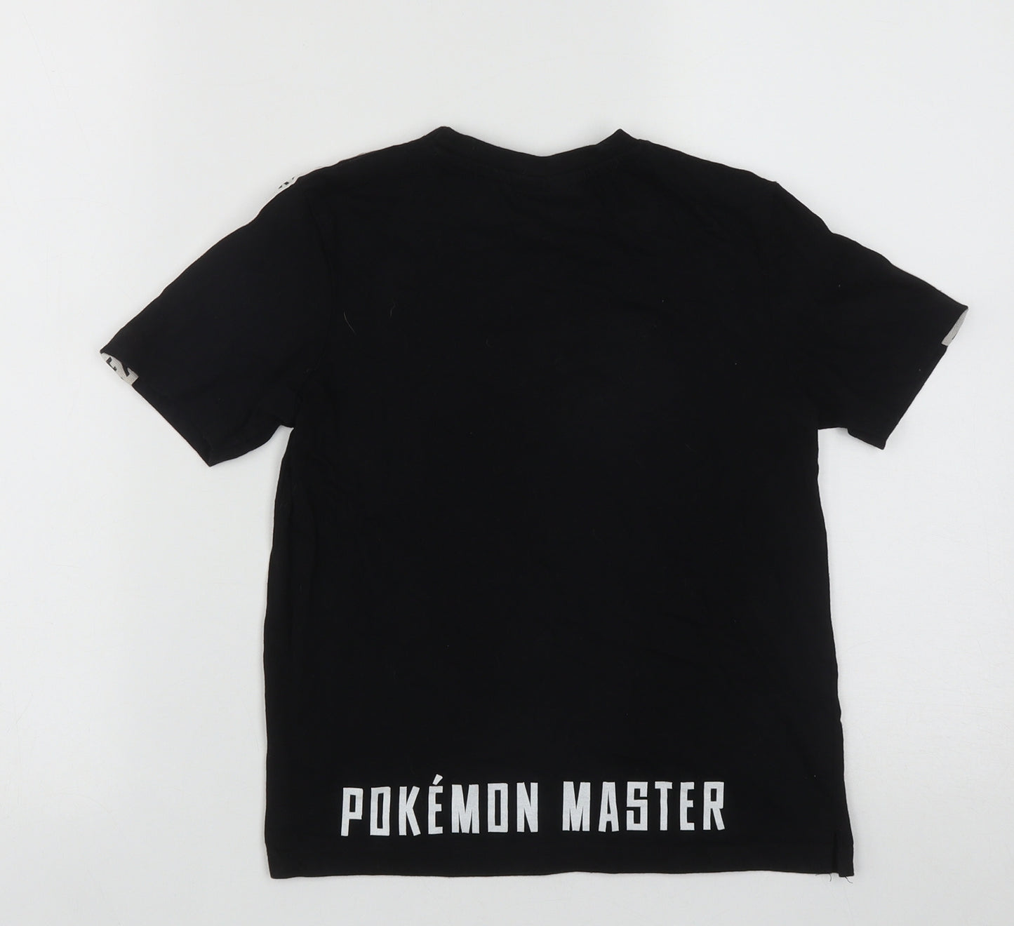 Studio Boys Black  Cotton Basic T-Shirt Size 7-8 Years Round Neck  - Pokeman