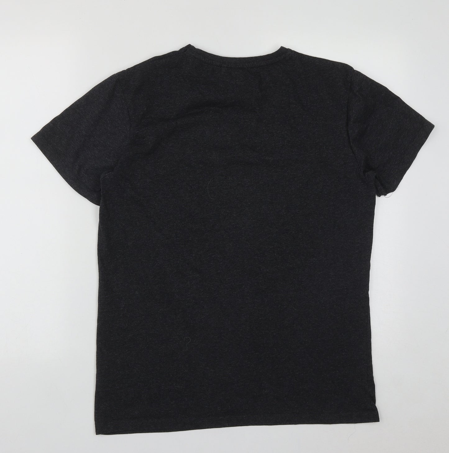 Primark Mens Grey  Polyester  T-Shirt Size L Round Neck  - Dragon Ball Z