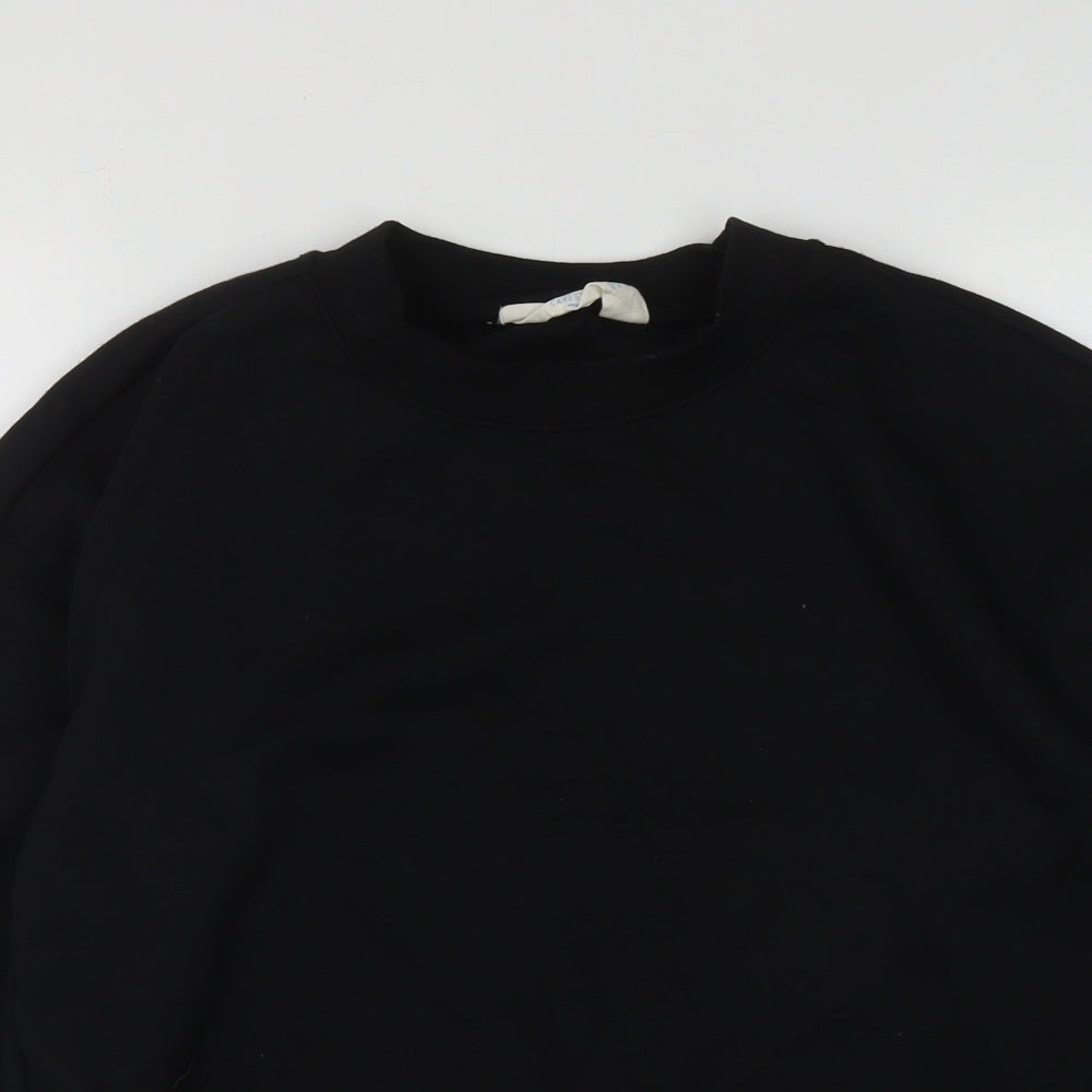 Primark Womens Black  Polyester Pullover Sweatshirt Size XS
