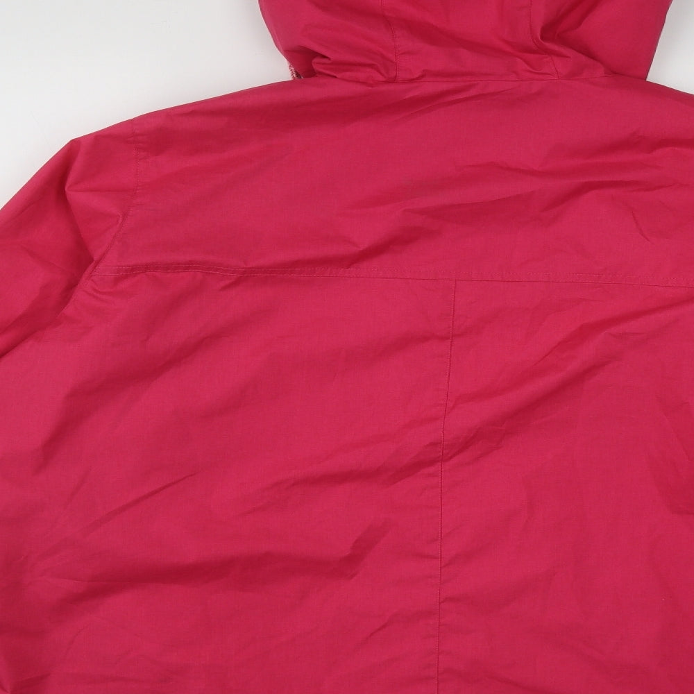 Marks and Spencer Womens Pink   Rain Coat Coat Size 20  Zip