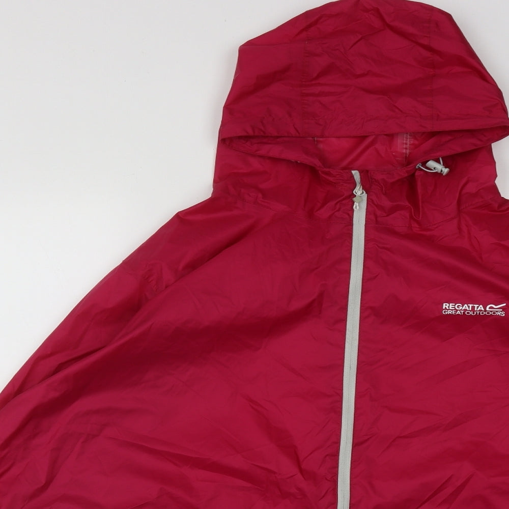 Regatta Womens Pink   Rain Coat Jacket Size 24  Zip